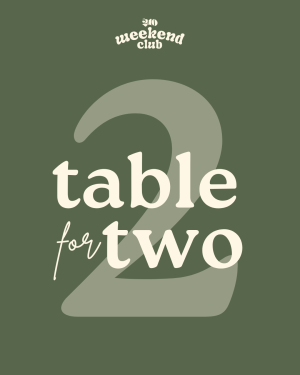 Cafe Table for 2 Persons