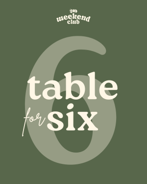 Cafe Table for 6-8
